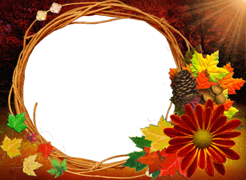 Autumn Love Frames - Her Christmas Fantasy By Penny Jordan (490x360), Png Download