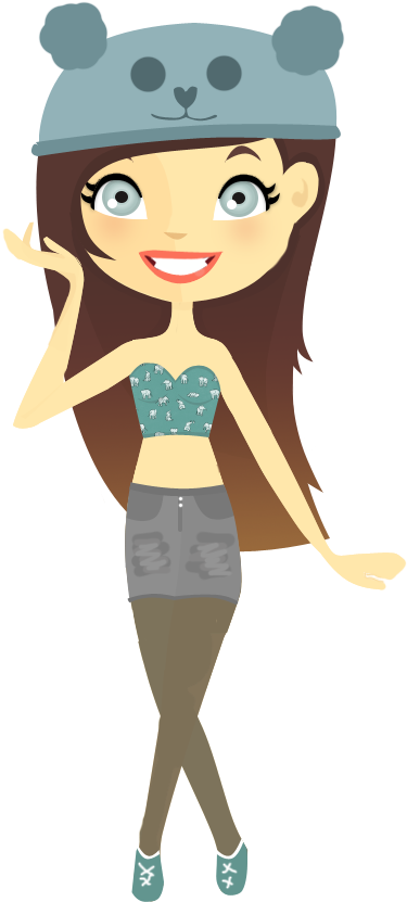 Photoscape Editing Material - Muñequitas Amigas Png (523x896), Png Download