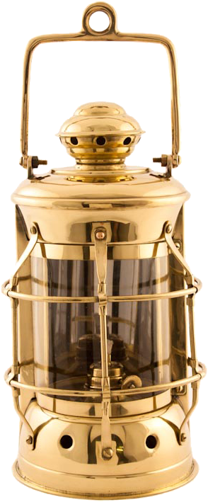 Oil Lantern - Vermont Lanterns Nautical Lamps - Brass Masthead Lantern (571x800), Png Download