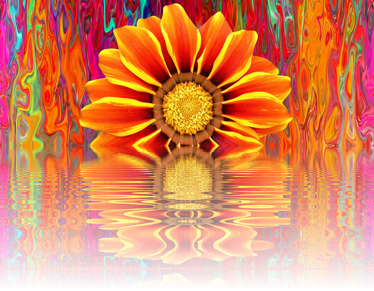 Summer Sun Garden - Tote Bag: Floral Design (1280x998), Png Download