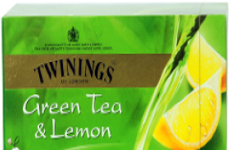 Twinings Green Tea Bags Lemon - Twinings 1 Green Tea And Lemon, 25 Tea Bags (500x500), Png Download