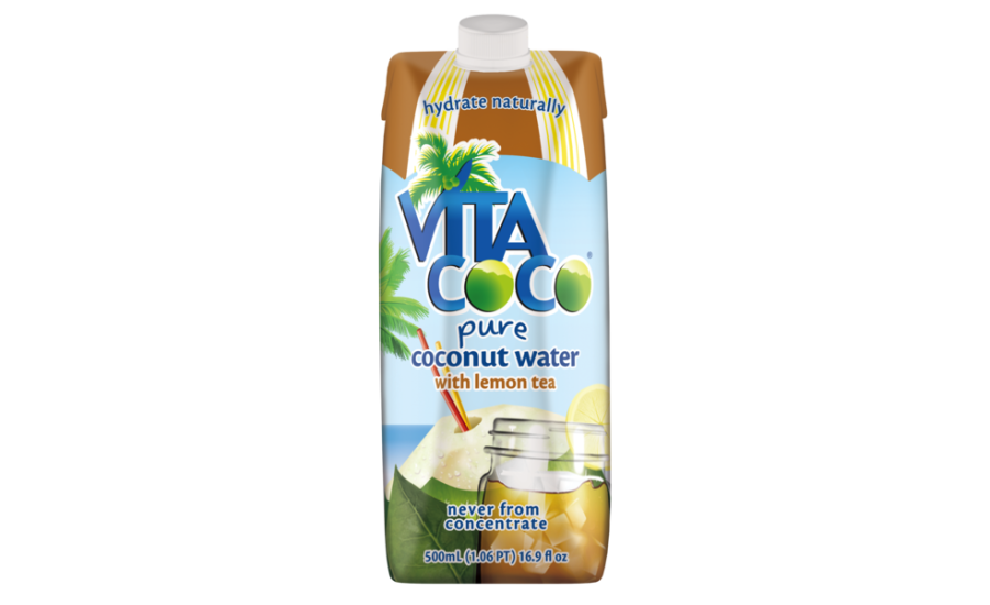 Vita Coco Lemon Tea - Vita Coco Coconut Water, Pineapple - 16.9 Fl Oz Carton (900x550), Png Download