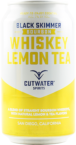 Cutwater Black Skimmer Whiskey Lemon Tea - Tea (480x480), Png Download