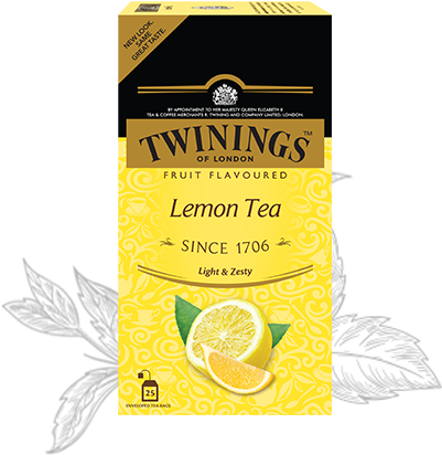 Lemon Tea - Twinings Darjeeling Tea 25 X 2gm Carton (400x465), Png Download