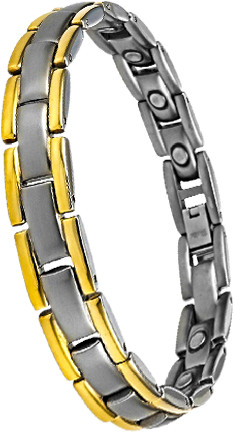 Bracelet Stock By Srinivascreations On Deviantart Clip - Titanium Magnetic Therapy Bracelet Two Tone Adjustable (1000x1000), Png Download
