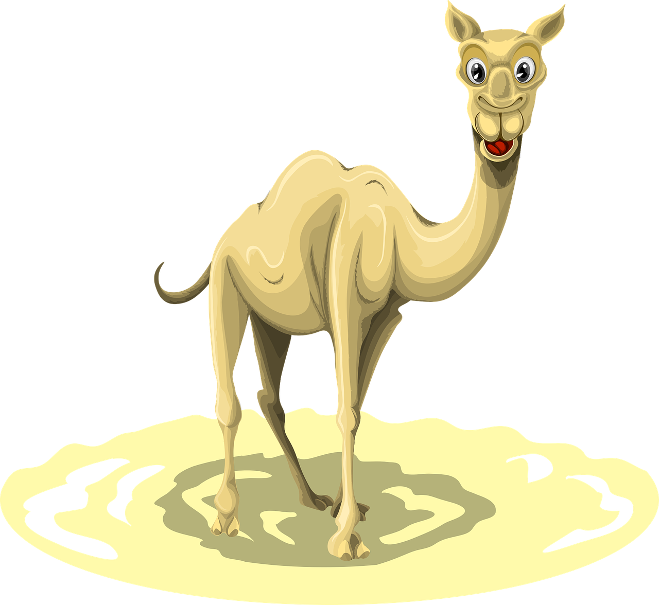 Camel Animal Egypt - Arabian Camel (1280x1176), Png Download