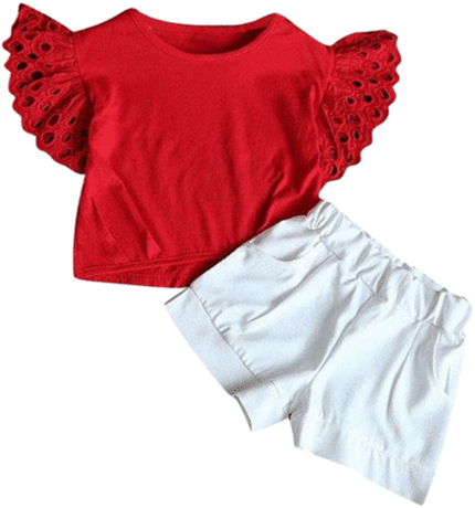 Petite Bello Clothing Set Red / 2-3t Mindy Summer Set - Clothing (480x480), Png Download