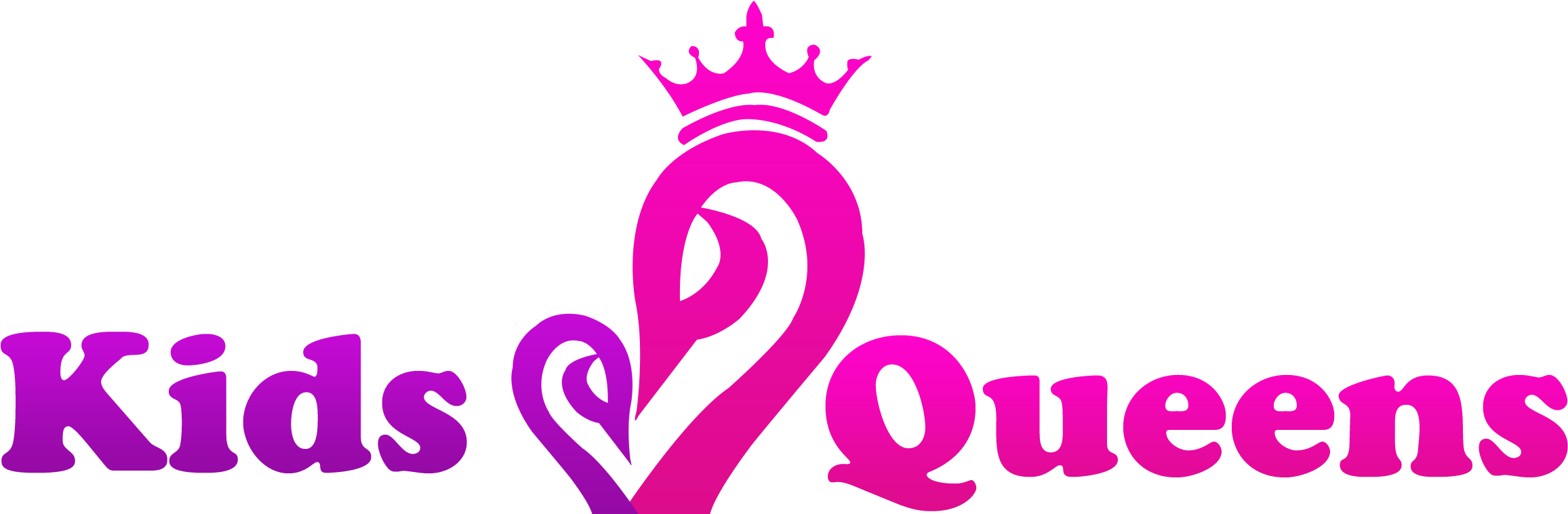 Kids And Queens - Ladies And Kids Wear Logo (2668x1208), Png Download