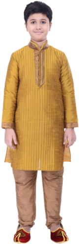 Kids Kurta Pyjama - Formal Wear (334x500), Png Download
