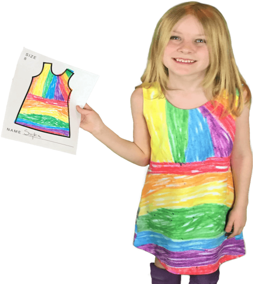 Design Tshirt With Kids Drawing (600x600), Png Download