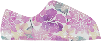 Watercolor Flower Pattern Canvas Kid's Shoes - Lampshade (500x500), Png Download