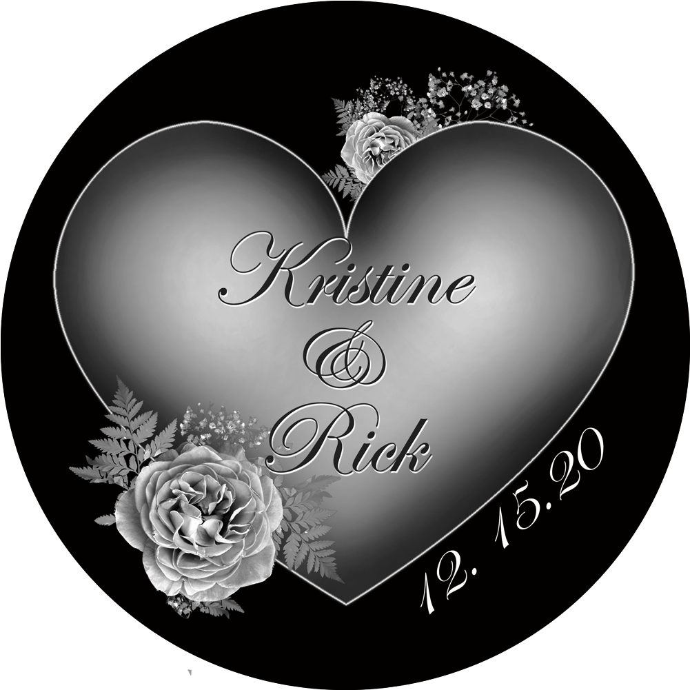 G1 Shown With Font - Apollo Rose Corsage Glass Gobo Sr-0074 (1200x1200), Png Download