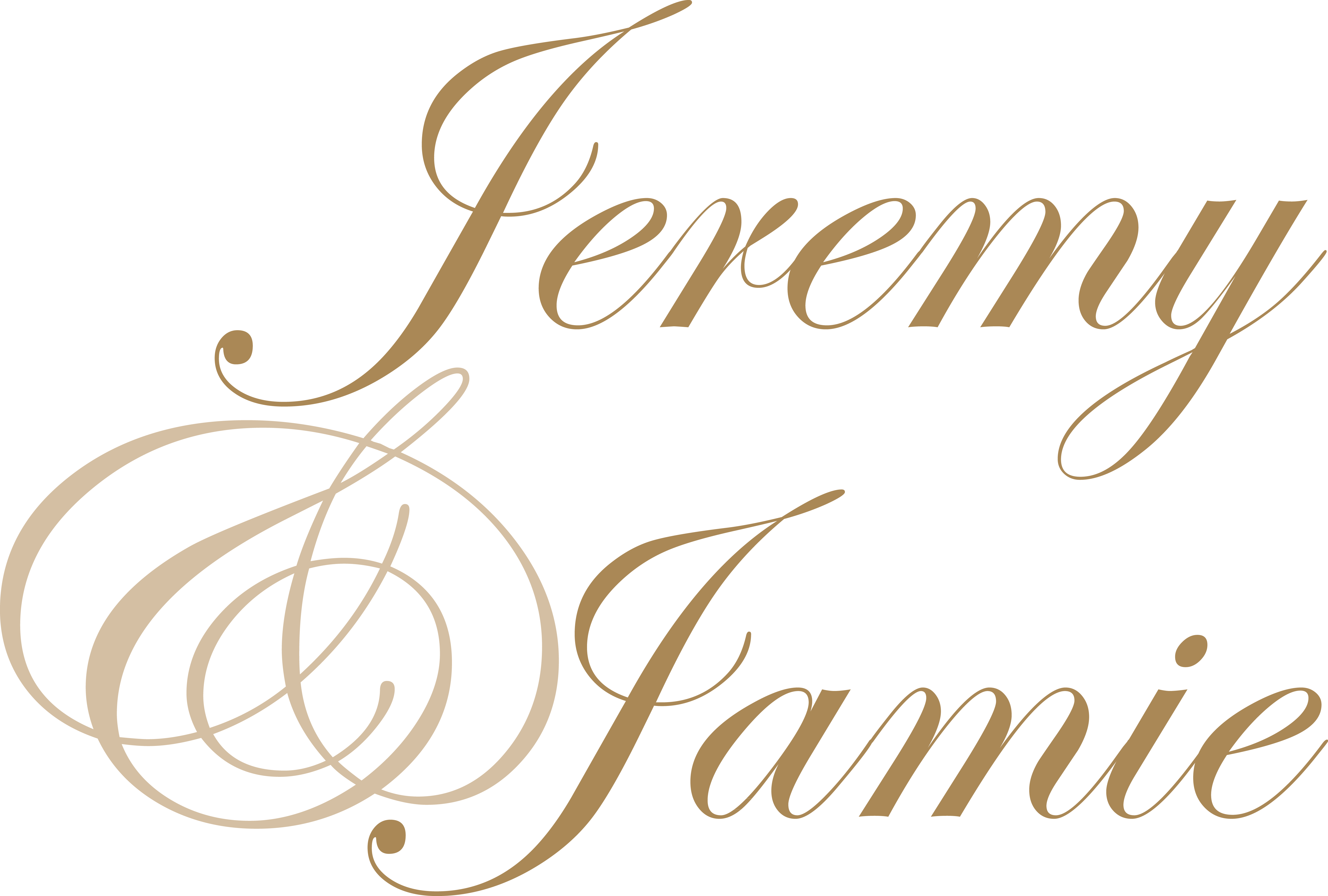 Wedding First Names Monogram - Fancy Ampersand Vector (5583x3767), Png Download