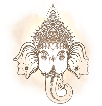Pillai's Recommendations For 4th And 14th Moon Rituals - Indian Elephant God Drawing (366x360), Png Download