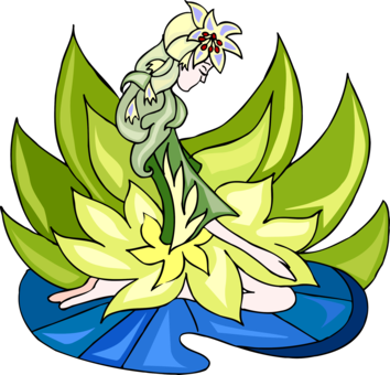 Floral Design Dancer (354x340), Png Download