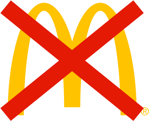 Mcdonalds Logo With X (700x700), Png Download