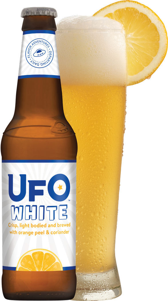 Ufo Packaging - Harpoon Ufo White Ale (587x1050), Png Download