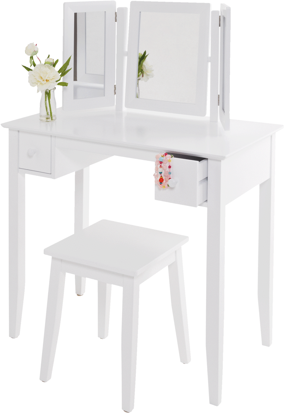 Charlotte Dressing Table & Stool Set - Charlotte Dressing Table & Stool Set (1440x1440), Png Download