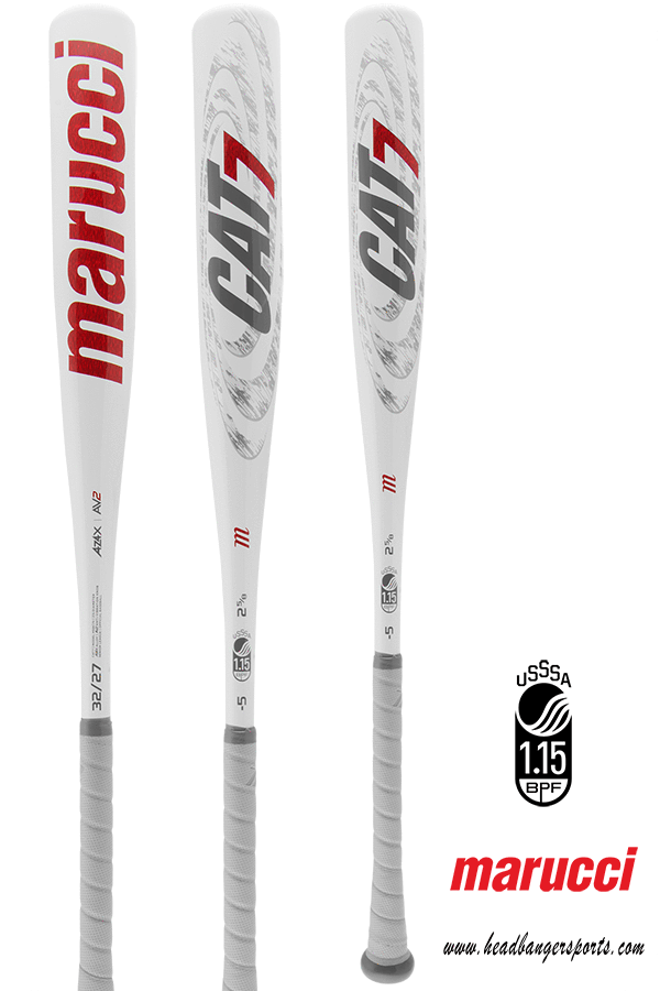 2017 Marucci Cat 7 Senior League Baseball Bat - Marucci Team Junior Big Barrel Baseball Bat Grey/red (600x900), Png Download