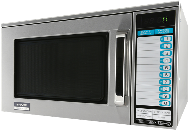 Sharp R22gtf Microwave Oven , 1200 Watts, 120v - Sharp Heavy Duty 1200w Commercial Microwave (760x526), Png Download