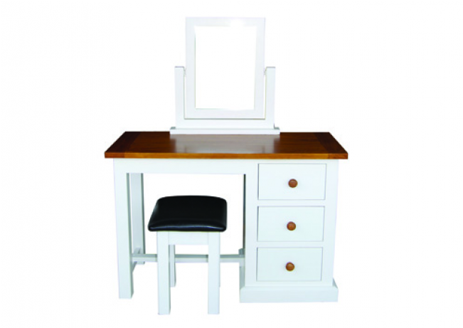 Homeday Cherbourg Solid Pine & Ivory Painted Dressing (650x650), Png Download