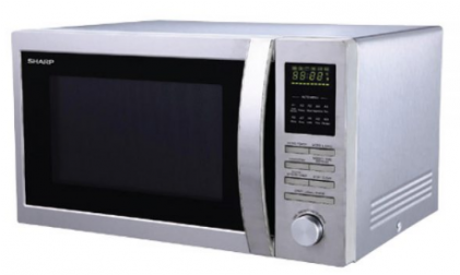 Sharp Double Grill Convection Microwave Oven R 84a0 - Sharp R32bst 900w Stainless Steel Microwave Oven (420x546), Png Download