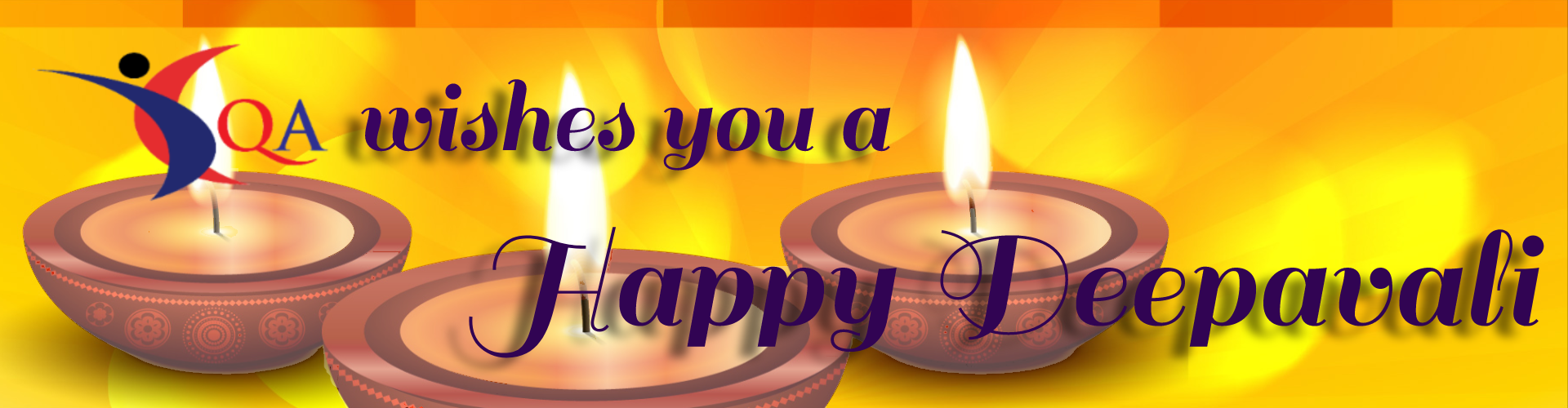 Deepavali - Candle (1920x500), Png Download