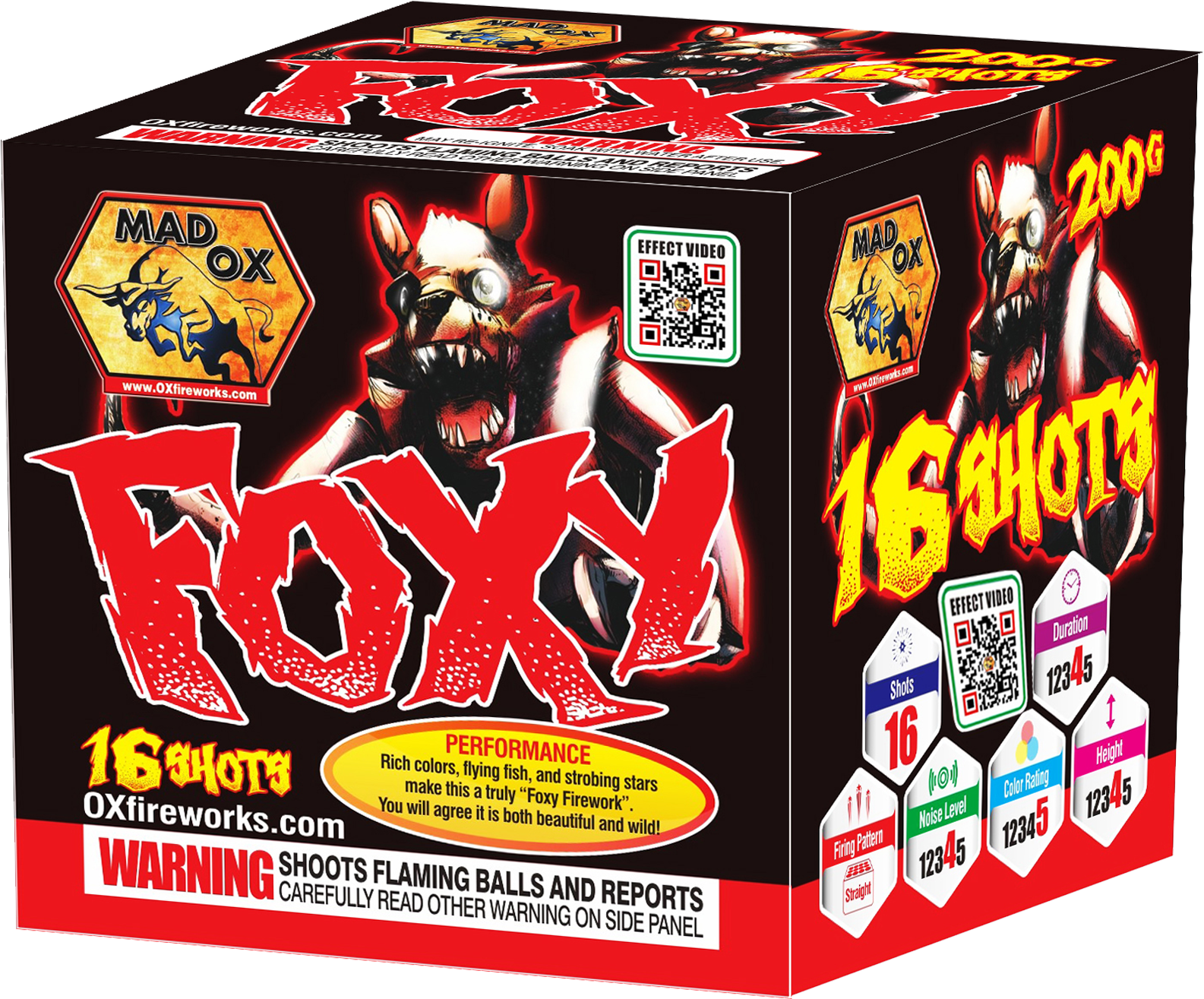 Ox2102 Foxy 24/1 - Foxy Fireworks (1653x1404), Png Download