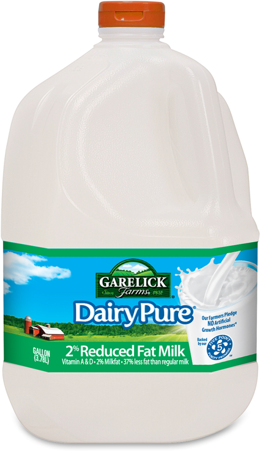 Dairypure 2% Reduced Fat Milk (547x900), Png Download