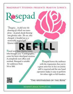 The Rose Pad Refill By Martin Lewis - Rose Pad Refill By Martin Lewis - Trick (400x400), Png Download