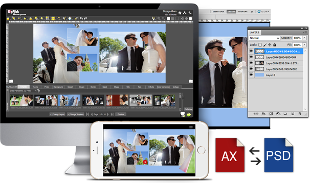 Album Xpress Pro - Photoshop (606x359), Png Download