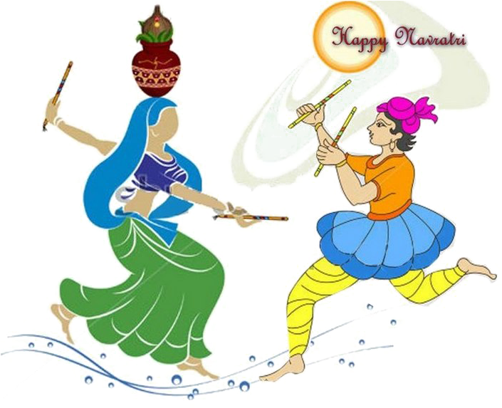 Navratri Png Picture - Navratri Images For Drawing (707x583), Png Download
