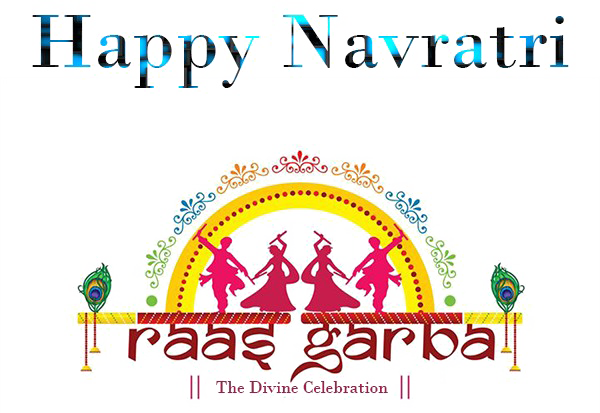 Navratri Png Download Image - Happy Navratri Text Png (600x413), Png Download