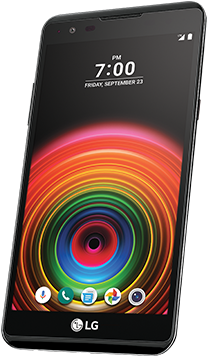 Left - Lg X Power - 16 Gb - Black - Boost Mobile - Cdma/gsm (370x385), Png Download