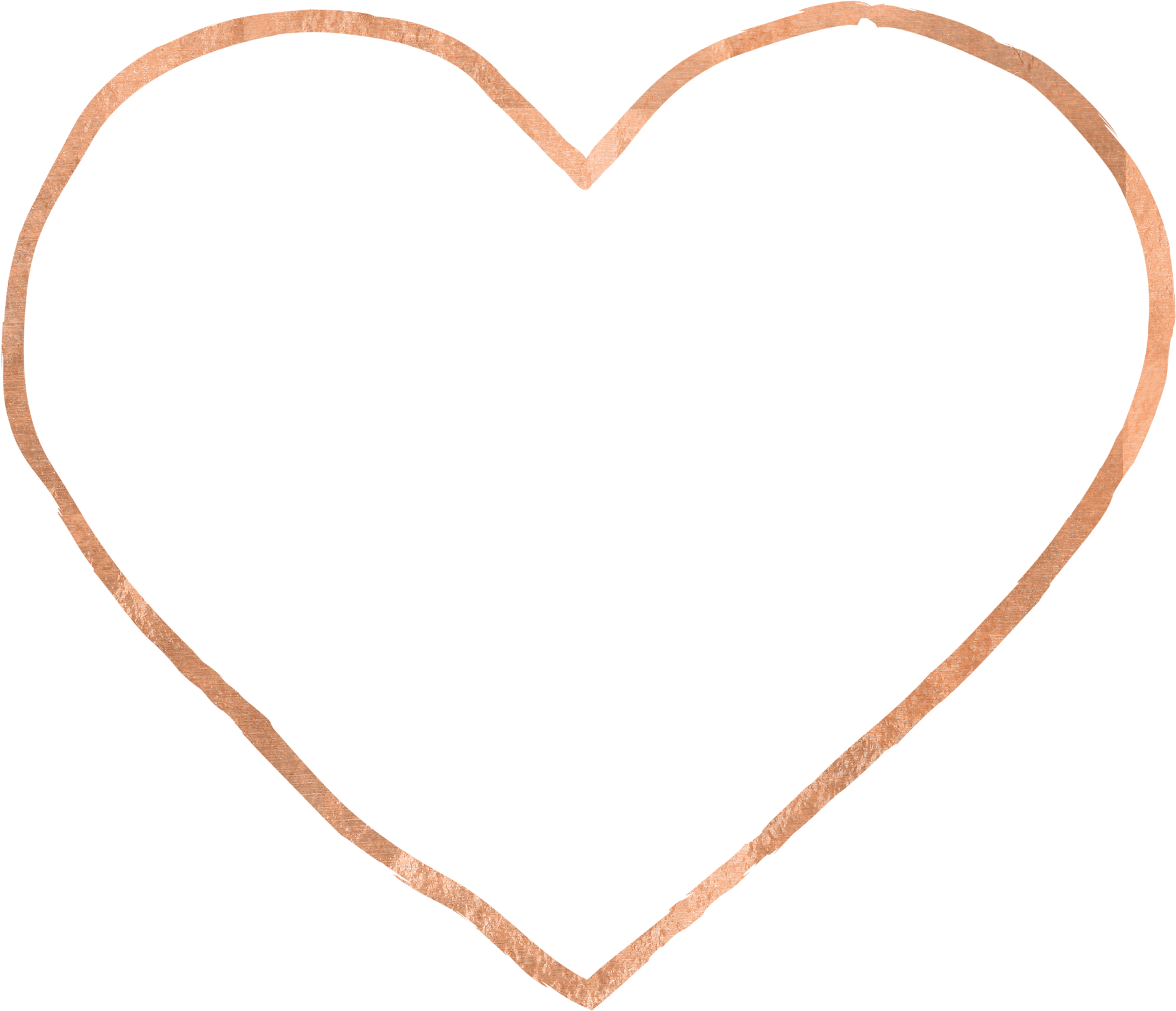 About You Showgirl Awakening Rosegoldemptyheart - Rose Gold Heart Png (2048x1691), Png Download