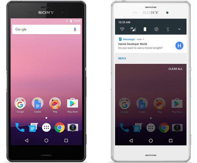 0shares - Android N En Xperia Z3 (748x623), Png Download