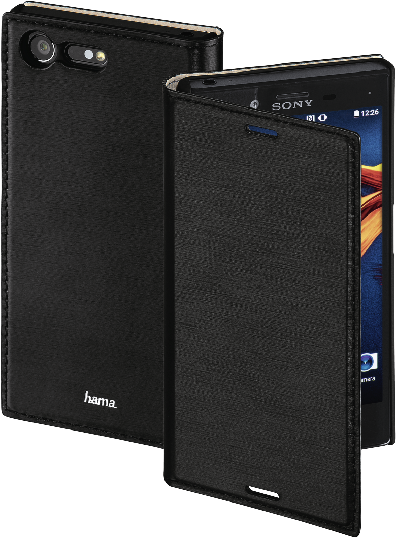 "slim" Booklet Case For Sony Xperia X Compact, Black - Hama Slim Booklet Case For Sony Xperia X Compact, Black (1100x1100), Png Download