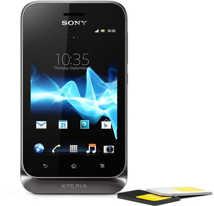 Your Hassle Free Dual Sim Smartphone Sony Xperia™ Tipo - Sony Xperia Tipo (620x440), Png Download