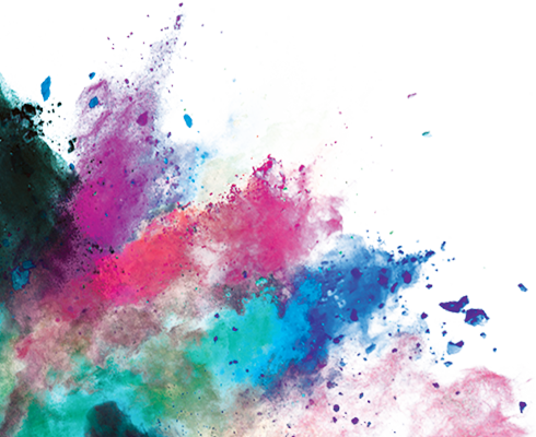 Welcome - Coloured Dust (490x400), Png Download