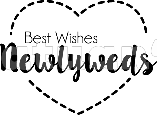 Best Wishes Newlyweds - Calligraphy (532x390), Png Download