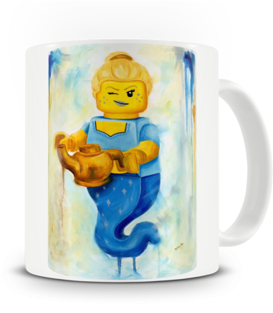 3 Wishes Mug - Art (480x480), Png Download