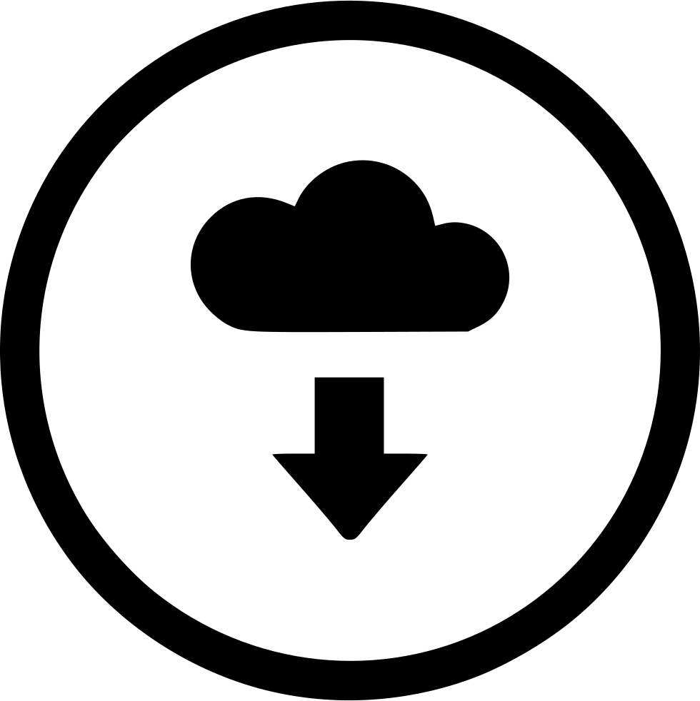 Data Download Server Cloud - Circle (980x982), Png Download
