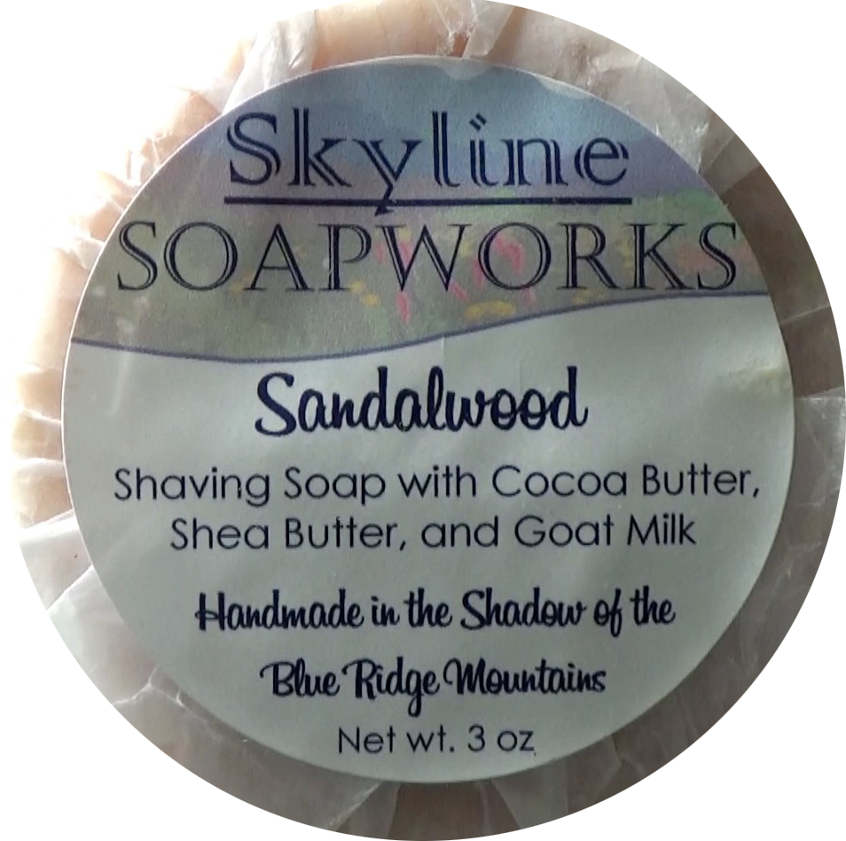 Skyline Soapworks Shaving Soap / Sandalwood - Commemorative Plaque (954x949), Png Download