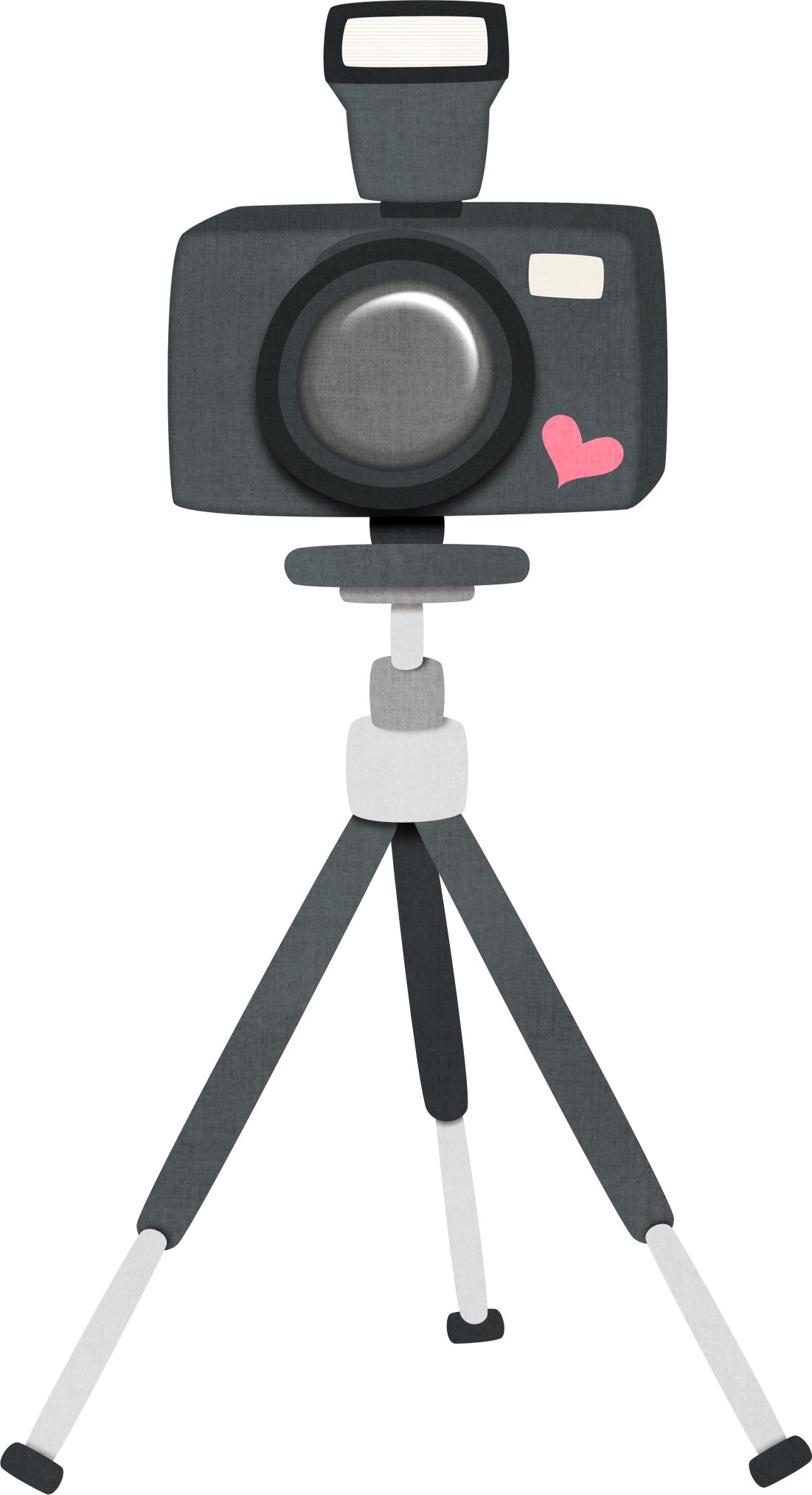 Camera On Tri-pod - Camera Clipart On Tripod Png (1101x2026), Png Download