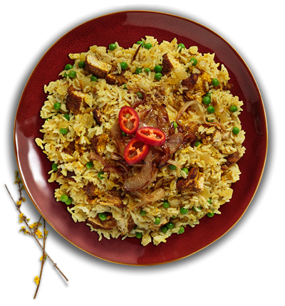 Chicken Biryani - Rice (400x430), Png Download