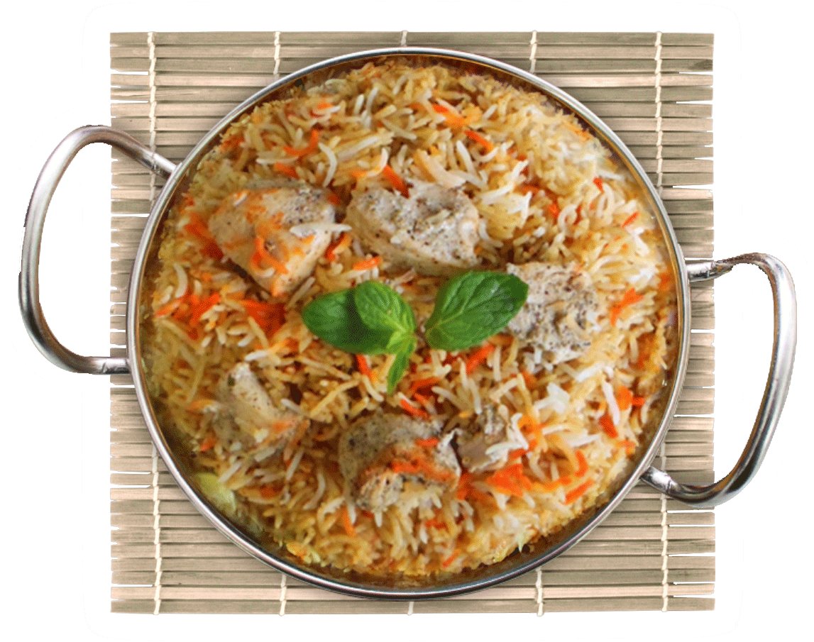 Chicken Tikka Biryani - Thunder Group 9 1/2" X 9 1/2" Bamboo Sushi Rolling (1146x916), Png Download
