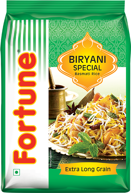 Biryani Rice - Fortune Biryani Special Basmati Rice Price (554x652), Png Download