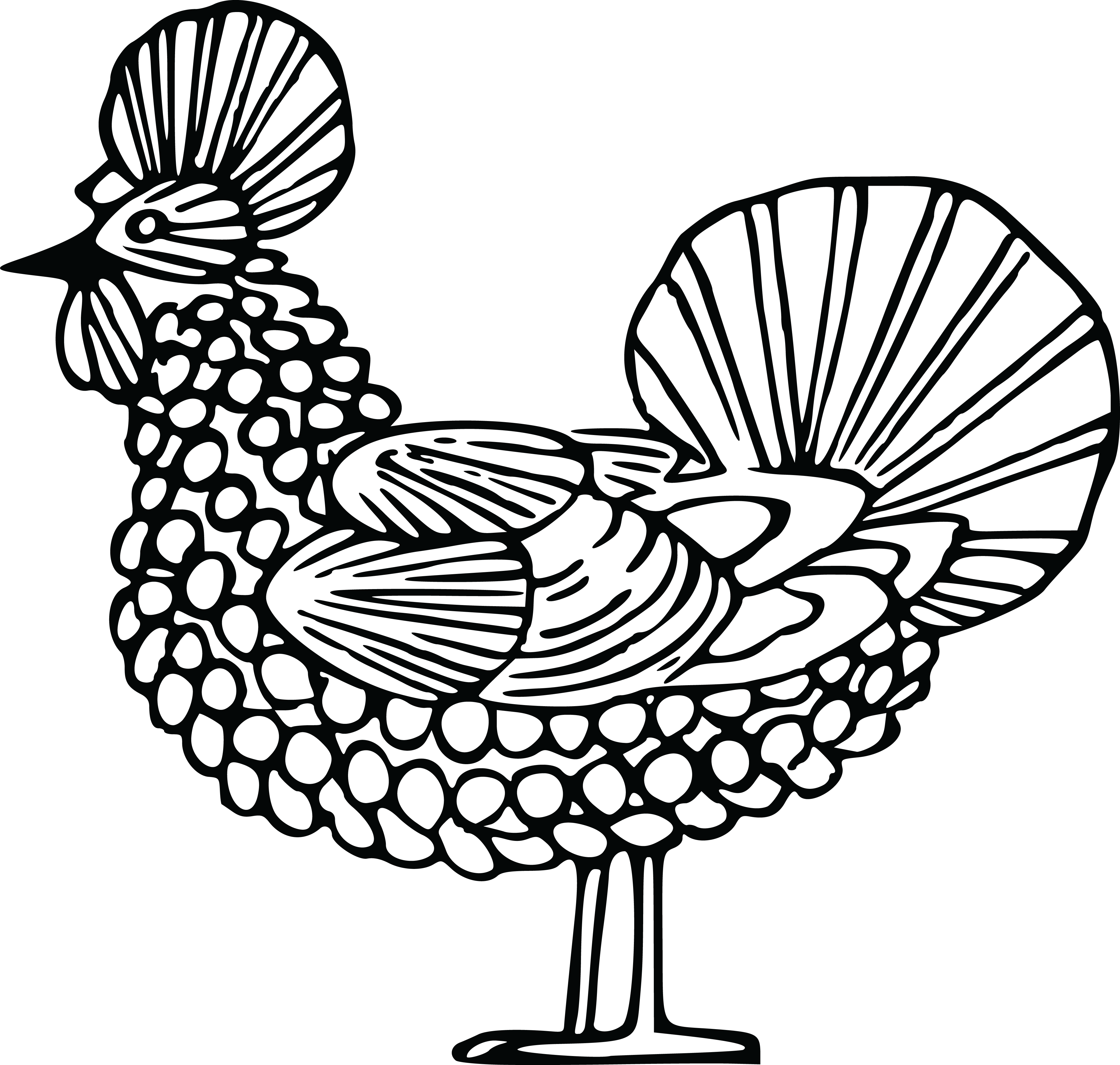 This Free Icons Png Design Of Hen 4 (2400x2282), Png Download