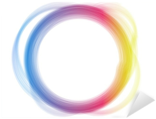 Rainbow Circle Border Brush Effect - Circle (400x400), Png Download