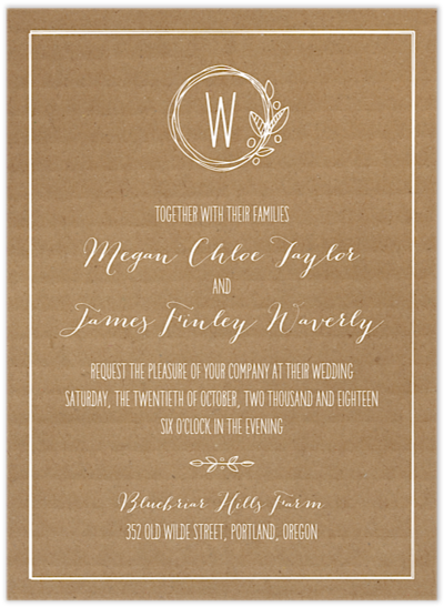 Natural Love Wedding Invitation - Wedding Invitation (620x620), Png Download